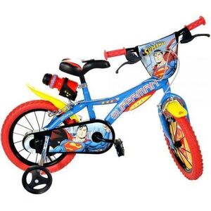 Imagine Bicicleta copii 4-6 ani, 16 inch, Superman, Dino Bikes DB616SM