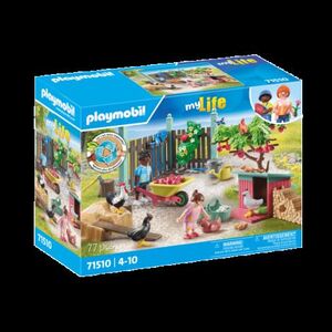 Imagine Playmobil-MICA FERMA DE PUI DIN GRADINA CASUTEI