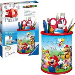 Imagine Ravensburger - Puzzle 3D suport pixuri Super Mario 54 piese
