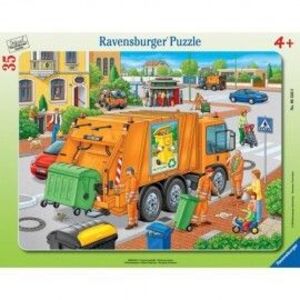 Imagine Puzzle masina de colectat gunoi 35 piese