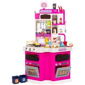 Imagine Set jucarie Chipolino Kitchen 93 cm cu sistem de curgere apa, lumini, sunete si 113 accesorii
