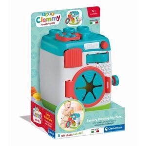 Imagine Clementoni - Jucarie educationala Soft Clemmy masina de spalat pentru dezvoltarea senzoriala si motorie a copiilor