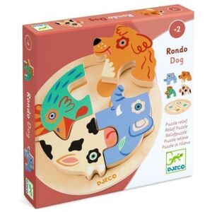 Imagine Puzzle din lemn Rondo Dog, Djeco