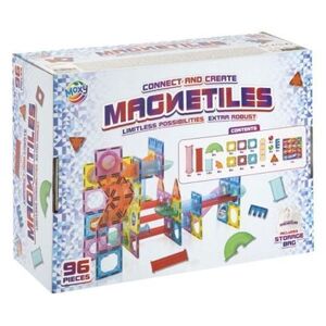 Imagine Set de constructie Marble Run, Magnetiles, XL, 96 piese, Moxy