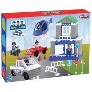 Imagine Set constructie Pilsan Double Blocks Traffic Control 57 piese
