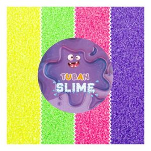 Imagine Sclipici mineral pentru slime, Neon Dust, 4 culori, 32 g