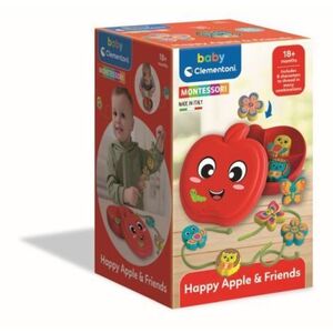Imagine Clementoni - Joc Montessori de indemanare cu snur marul vesel si prietenii