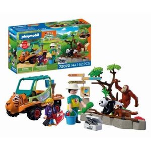 Imagine Playmobil - Jucarie de rol Ingrijitor zoo cu vehicul