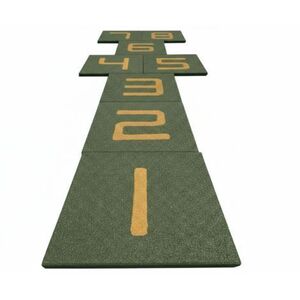 Imagine ȘOTRON din dale de cauciuc (cu 8 numere/set): 500X500X40 mm - Verde
