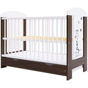 Imagine Patut copii din lemn Hubners Calisto Girafa 120x60 cm maro cu sertar
