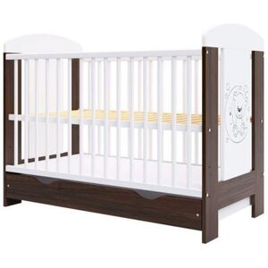 Imagine Patut copii din lemn Hubners Calisto Ursulet 120x60 cm maro cu sertar