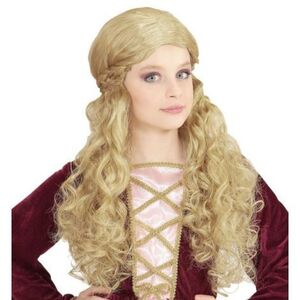 Imagine Peruca Printesa Medievala Blonda Copii