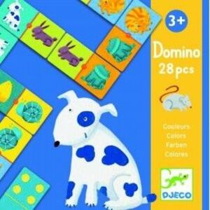 Imagine Domino animale și culori Djeco