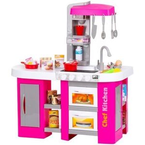 Imagine Set jucarie Chipolino Kitchen 72, 5 cm cu sistem de curgere apa, lumini, sunete si 53 accesorii