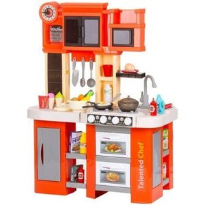 Imagine Set jucarie Chipolino Kitchen 84 cm cu sistem de curgere apa, lumini, sunete si 79 accesorii