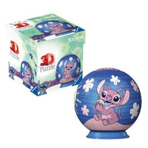 Imagine Ravensburger - Puzzle 3D bila Disney Stitch Angel 54 piese