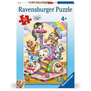 Imagine Ravensburger - Puzzle pisicute la joaca 35 piese