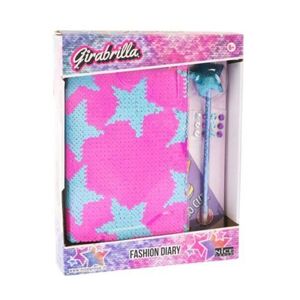Imagine Jurnal Fashion Girabrilla , set jurnal cu paiete reversibile si pix
