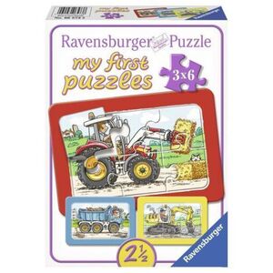 Imagine Puzzle utilaje, 3x6 piese