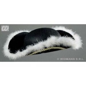 Imagine Accesoriu carnaval Tricorn cu Puf