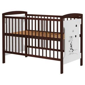 Imagine Patut copii din lemn Hubners Karly Girafa 120x60 cm venghe