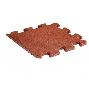 Imagine Bordura/capat de cauciuc tip PUZZLE 500X500X20 mm - Rosu