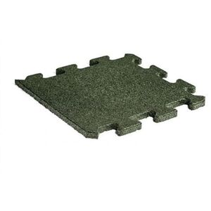 Imagine Bordura/capat de cauciuc tip PUZZLE 500X500X20 mm - Verde