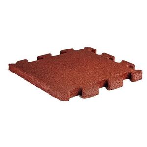 Imagine Bordura/capat de cauciuc tip PUZZLE 500X500X30 mm - Rosu