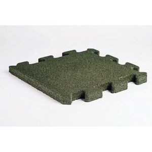 Imagine Bordura/capat de cauciuc tip PUZZLE 500X500X35 mm - Verde