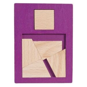 Imagine Joc logic IQ puzzle din lemn Extra piesa-1, Fridolin