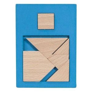 Imagine Joc logic IQ puzzle din lemn Extra piesa-2, Fridolin