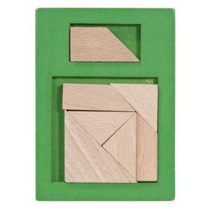Imagine Joc logic IQ puzzle din lemn Extra piesa-6, Fridolin