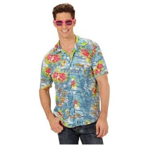 Imagine Camasa petrecere hawaii albastra