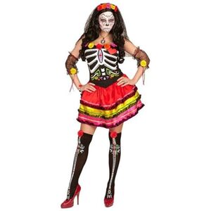 Imagine Costum dia de los muertos dama multicolor