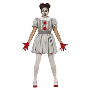 Imagine Costum clown dama gri