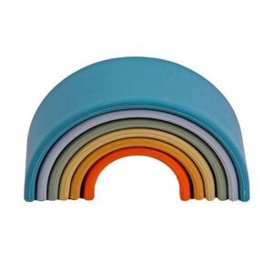 Imagine Rainbow, joc montessori de stivuire, 6 piese, nature