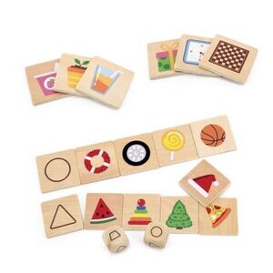 Imagine Puzzle de asociere din lemn, Invatam formele, Viga Toys