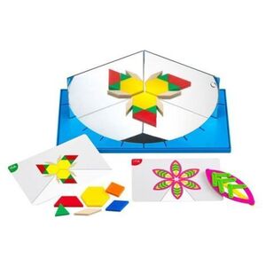 Imagine Junior Geoland, set STEM cu oglinzi si sabloane geometrice