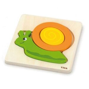 Imagine Puzzle incastru din lemn, Melc