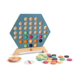 Imagine 3 pe un rand, joc de strategie din lemn, BS Toys