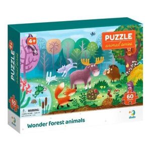 Imagine Puzzle 60 de piese, Animalele din Padurea Minunata