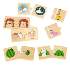 Imagine Puzzle de asociere din lemn, Opozitii