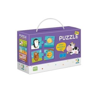 Imagine Puzzle Duo – Ce mananca animalele?