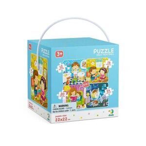 Imagine Rutina mea zilnica, puzzle 4 in 1