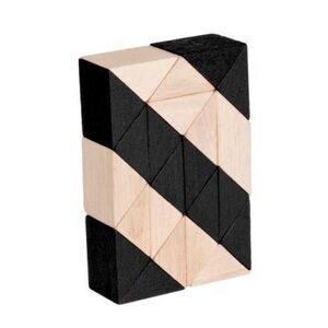 Imagine Joc logic IQ 3D Puzzle Sarpe natur-negru, Fridolin