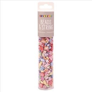 Imagine Set creatie cu de 350 de margele colorate pastel, diverse forme