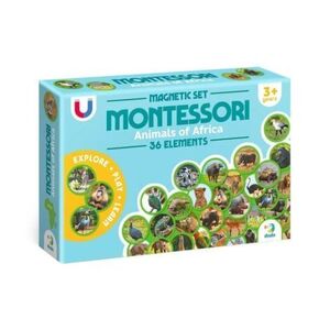 Imagine Set magnetic Montessori, Animale din Africa