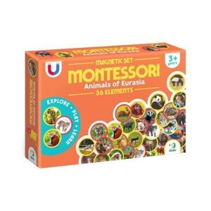 Imagine Set magnetic Montessori, Animale din Eurasia