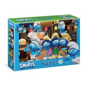 Imagine Puzzle Petrecerea Ștrumfilor, 30 piese