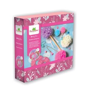 Imagine Set creativ pompoane colorate, Sycomore